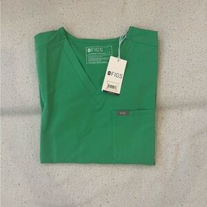 Figs Green Women's Scrub Top